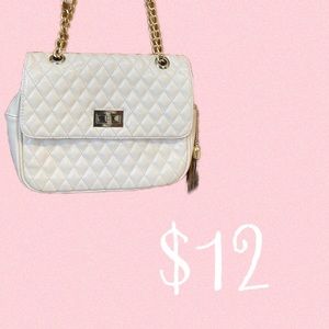 white purse